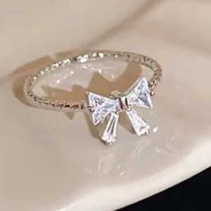 Silver Bow Ring.